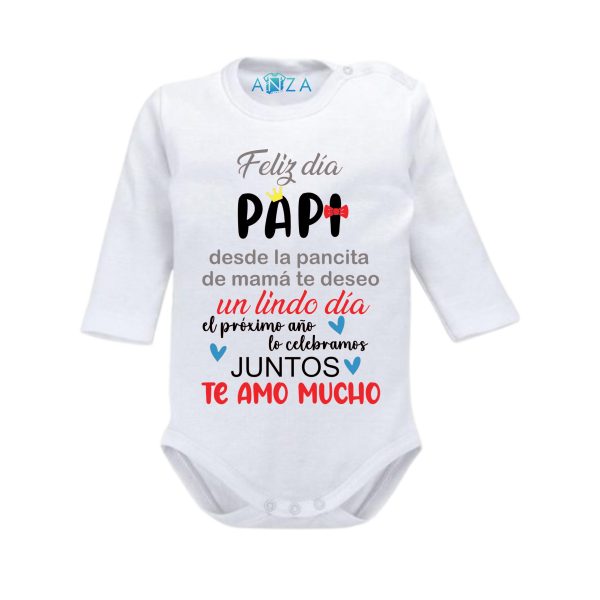 Body feliz dia  papi desde la pancita de mama