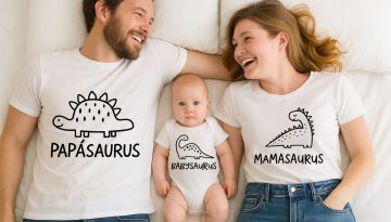 poleras pack familiar dinosaurus