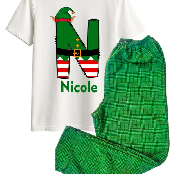 Pijama con letras de Elfo