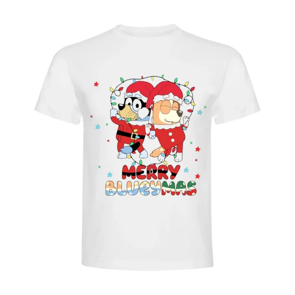 Polera Bluey Navidad