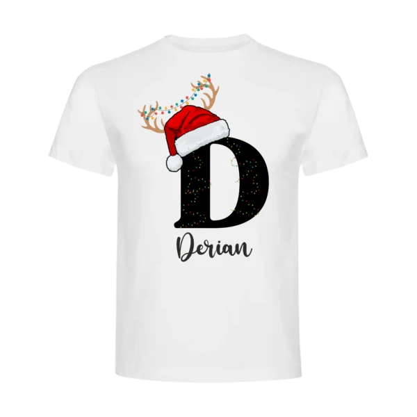 Polera Con Letra Inicial y Nombre