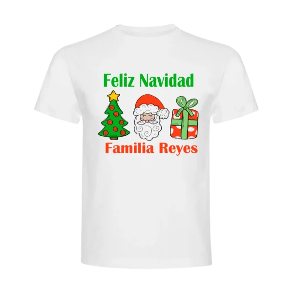 Feliz Navidad Polera con apellido
