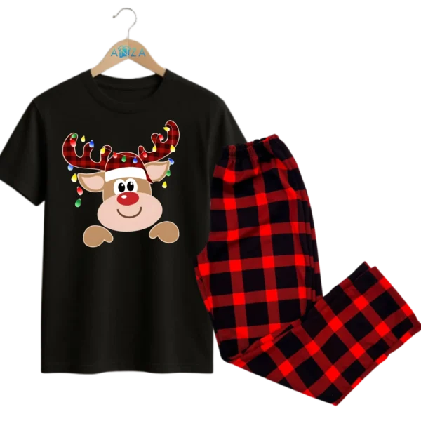 Pijama Navidad Reno con luces