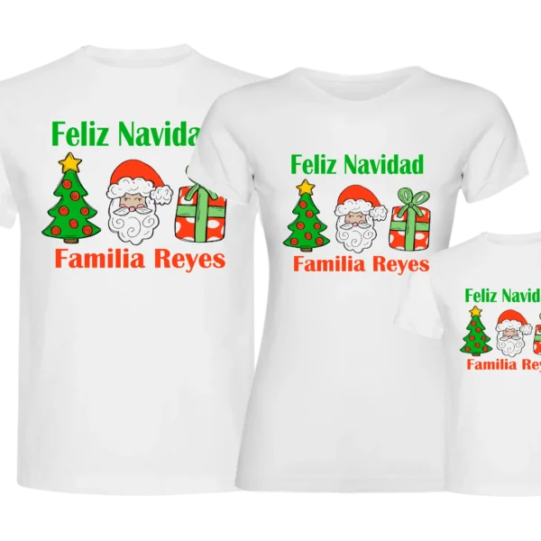pack familiar feliz navidad con apellido