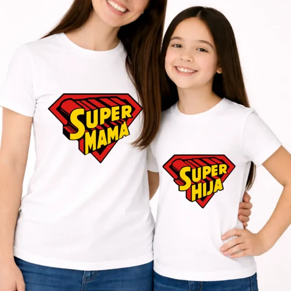 Dia de la madre supermama y super hija